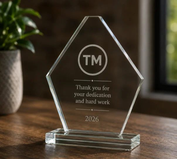 Engraved corporate award